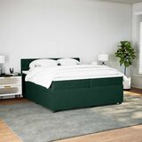  Krevet s oprugama i madracem tamnozeleni 200x200 cm baršunasti | shoptok.hr