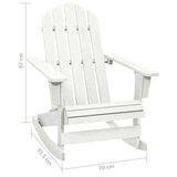  Vrtni gugalni stol lesen bel, (20661058) | Shoptok.si