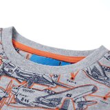  Dječja topla majica siva prošarana 92 | shoptok.hr