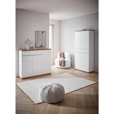 XORA omara za čevlje bela, hrast artisan | Shoptok.si