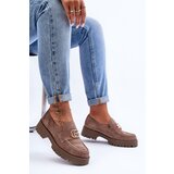 Laura Messi Women's Suede Half-Boots with Dark Beige Ornament Rosefalls | Shoptok.si