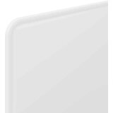 vidaXL Vzglavje z vzglavjem Bela 75 cm Konstruiran les | Shoptok.si