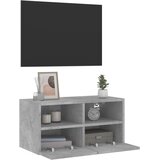  Zidni TV ormarić siva boja betona 60x30x30 cm konstruirano drvo | Eponuda.com