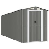  Vrtno spremište svjetlosivo 192x606x223 cm pocinčani čelik | shoptok.hr