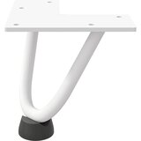  Noge s ukosnicama za stolić za kavu 4 kom. bijele 10 cm, puni čelik | shoptok.hr