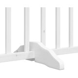 vidaXL Ograda za pse z vrati zložljiva 6 panelov bela 480 cm les | Shoptok.si