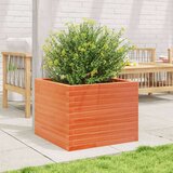  Vrtno cvetlično korito voščeno 60x60x45,5 cm trdna borovina | Shoptok.si