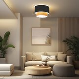 Brilagi - LED plafonski luster CERIA 1xE27/40W/230V prečnik 50 cm crna/bež | Eponuda.com