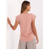 RUE PARIS T-shirt-157-TS-3702.65P-light pink | Shoptok.si