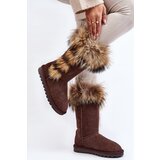 Boto Women's Snow Boots With Fur Leather Suede Brown Balvin | ePonuda.com
