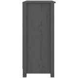  Komoda sivi 70 x 35 x 80 cm od masivne borovine | shoptok.hr