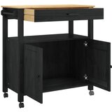  Kuhinjski kolica MONZA Crna 84 x 40 x 88,5 cm | shoptok.hr