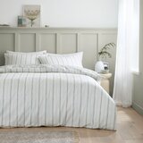 Bianca Bijela/zelena posteljina za krevet za jednu osobu od pamučnog perkala 135x200 cm Scallop Floral – | shoptok.hr