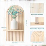 YIYA 2x boho stenska polica z mavričnim vzorcem | Shoptok.si