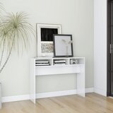  Konzolni stol visoki sjaj bijeli 105x30x80 cm konstruirano drvo | shoptok.hr