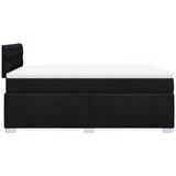  Krevet box spring s madracem crni 120 x 190 cm od tkanine | shoptok.hr