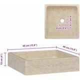 Umivaonik krem 40 x 40 x 10 cm mramorni | Shoptok.si