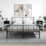vidaXL Nočna mizica 2 kosa črna 35x34,5x70 cm inženirski les Cene