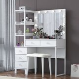 Hanah home toaletni stolić, bijeli Cijene