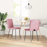 Maison Chic Jedilni stoli - Vzorci stoli 2 kosa roza žamet A415, (22031824) | Shoptok.si