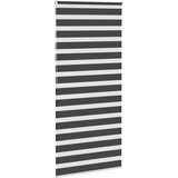 vidaXL Zavjesa zebra crna 115x200 cm širina tkanine 110,9 cm poliester | shoptok.hr