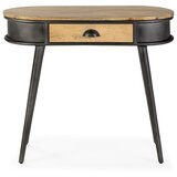 Marckeric Crni/u prirodnoj boji pomoćni stol 38x90 cm Delhi – | shoptok.hr