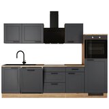 Flex-Well Kuhinjski Blok Z Aparati Romeo, Antracit, Barva Hrasta | Shoptok.si