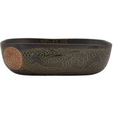 Nadgradni Nadpultni umivalnik črn pravokoten 48x37,5x13,5 cm ke | Shoptok.si