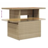  9-delni set zunanjih sedežnih garnitur z blazinami Bež poli ratan | Shoptok.si