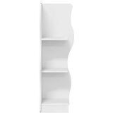  Kotna polica s polico Bela 34 x 33 x 102 cm Inženirski les, (5000307044) | Shoptok.si