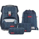 Step by Step Šolska torba – 4-delni komplet, BASIS Blue Lines | Shoptok.si