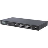 Intellinet 24-Port Gigabit Ethernet PoE+ Switch with 2 SFP Ports, LCD Display, IEEE 802.3at/af Power over Ethernet (PoE+/PoE) Compliant, 370 W, Endspan, 19" Rackmount | shoptok.hr