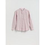 Reserved Slim fit pamučna košulja - prljavoroza | shoptok.hr