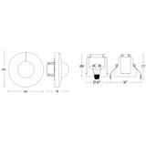 Steinel 079703 - senzor pokreta is 345 knx IP54, okrugli, beo | Eponuda.com