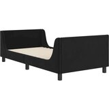  Otroški posteljni okvir z vznožjem Črna 90 x 200 cm Žamet, (5000104790) | Shoptok.si