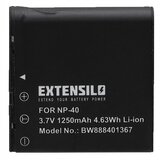 Intensilo baterija NP-40 za casio exilim zoom EX-Z30 / EX-Z1000 / EX-Z1200, 1250 mah kompatibilnost s originalnom baterijom Cijene