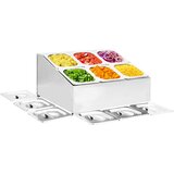  Držač Gastronorm za 6 posuda GN 1/6 od nehrđajućeg čelika | shoptok.hr