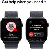 Apple Watch Serija 10 GPS 46mm MWWR3QF/A Aluminij Crno kucište Sport Loop Crna | shoptok.hr