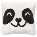 Today Blazine Coussin Panda en coton déhoussable 40x40 cm Bela Cene