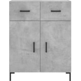  Visoka komoda siva betona 69,5x34x180 cm od konstruiranog drva | shoptok.hr