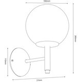  Zidna lampa AWINION 1xE27/15W/230V bež/zlatna | Eponuda.com