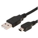 E-green Kabl 2.0 USB A - USB Mini-B M/M 1.8m crni cene