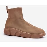 Kesi Women's sports shoes with sock Beige Zirila Cijene