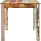  Blagovaonski stol od masivnog obnovljenog drva 160 x 80 x 76 cm | shoptok.hr