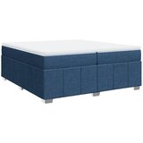  Krevet s oprugama i madracem plavi 200 x 200 cm od tkanine | shoptok.hr