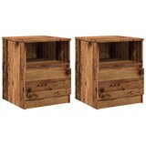  Noćni ormarići 2 kom Staro drvo 40x40x50 cm Konstruirano drvo | Eponuda.ba
