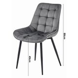  BERA stolica - bež baršun/ crne noge x 1 | shoptok.hr