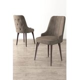 Hanah home set 4 stolice newa cappuccino brown Cene