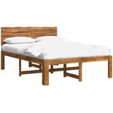  Krevetni okvir s uzglavljem ROSTOCK Prirodna 152 x 203 cm | shoptok.hr