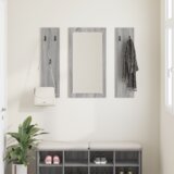 vidaXL Vješalica za kapute na zidu Sivi hrast sonoma 96 x 1.5 x 90 cm | shoptok.hr